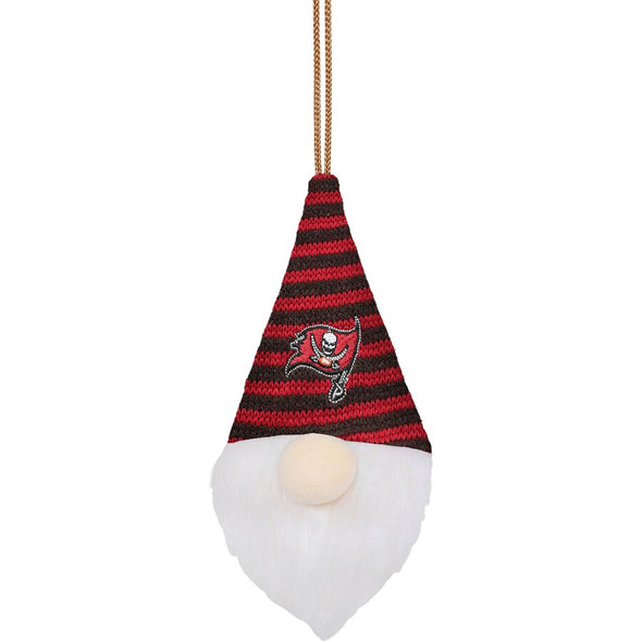 Tampa Bay Buccaneers Plush Striped Hat Gnome Ornament