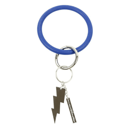 Tampa Bay Lightning Bracelet Key Ring with Bolt Charm