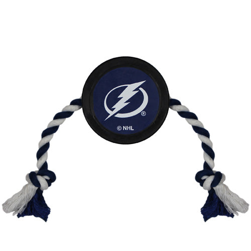 Tampa Bay Lightning Hockey Puck Rope Toy