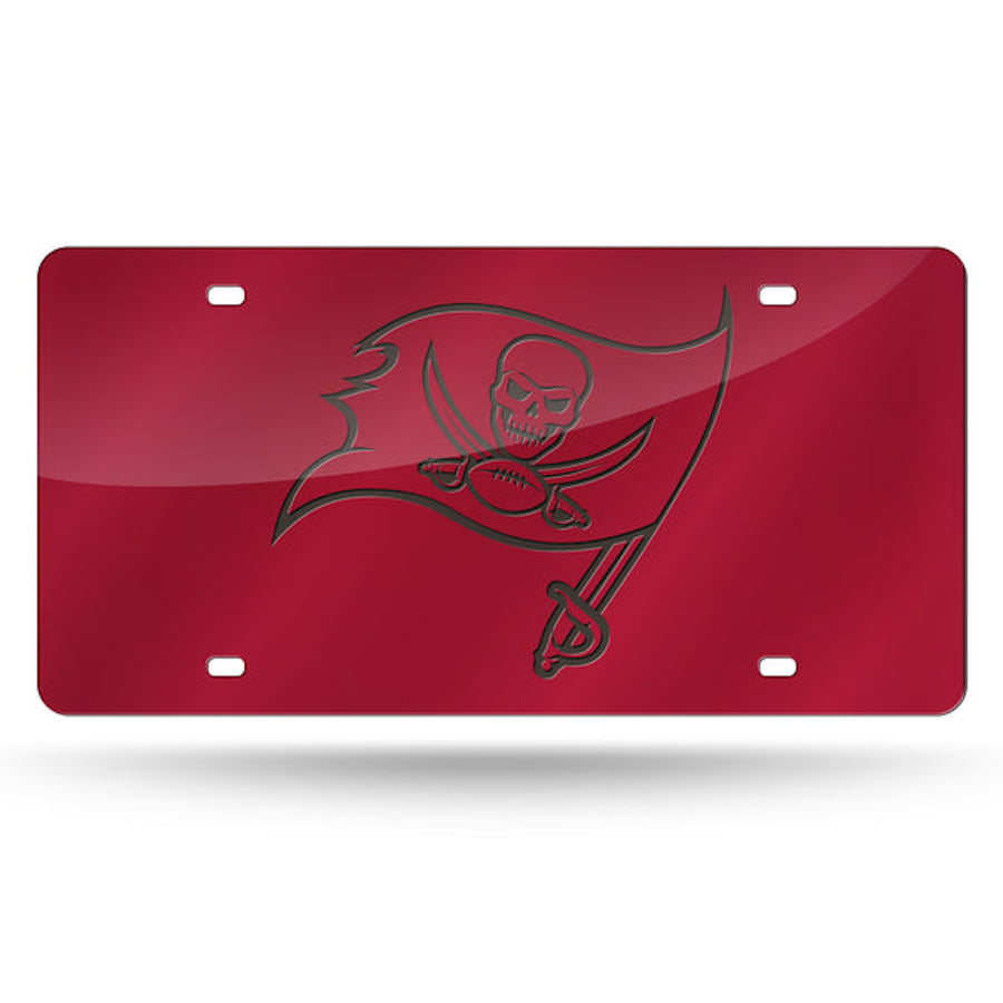 Tampa Bay Buccaneers Primary Logo Front License Plate - Red