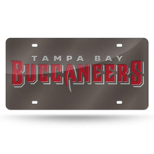 Tampa Bay Buccaneers Wordmark Front License Plate - Pewter