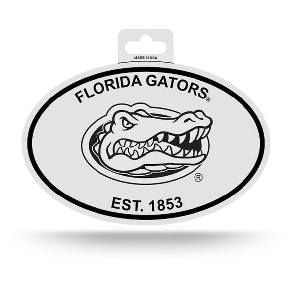 Florida Gators Black and White Oval Sticker