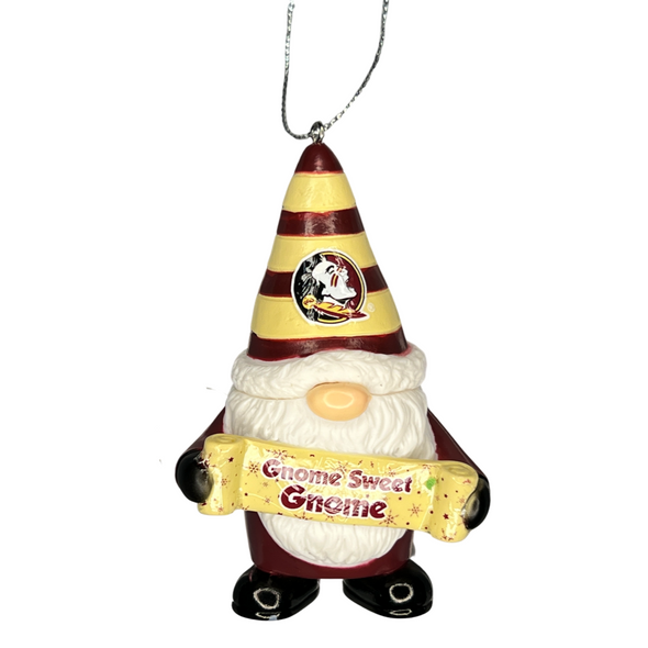 Florida State Seminoles Gnome Sweet Gnome Ornament