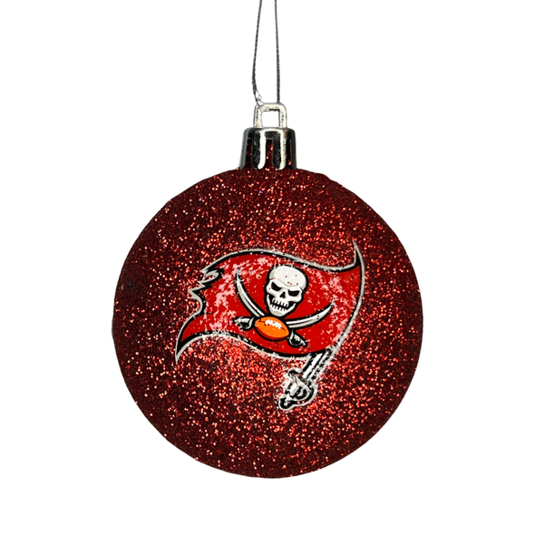 Tampa Bay Buccaneers Glitter Ball Ornament