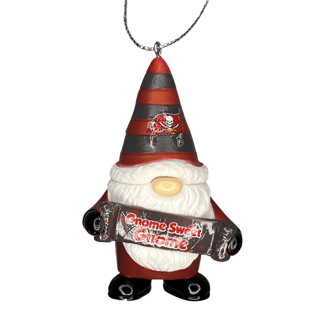 Tampa Bay Buccaneers Gnome Sweet Gnome Ornament Heads and Tails