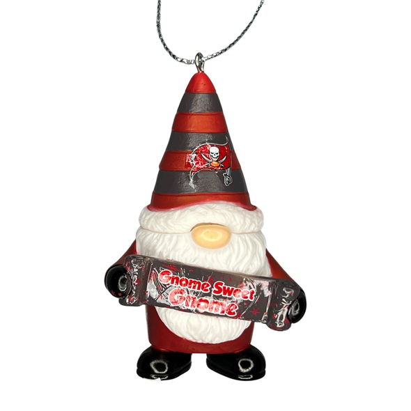 Tampa Bay Buccaneers Gnome Sweet Gnome Ornament