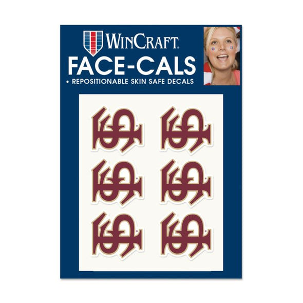 Florida State Seminoles FS Interlock Logo Face Cals - Pack of 6
