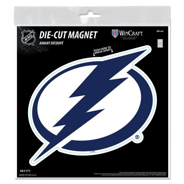Tampa Bay Lightning 6" x 6" Primary Logo DieCut Heads and Tails