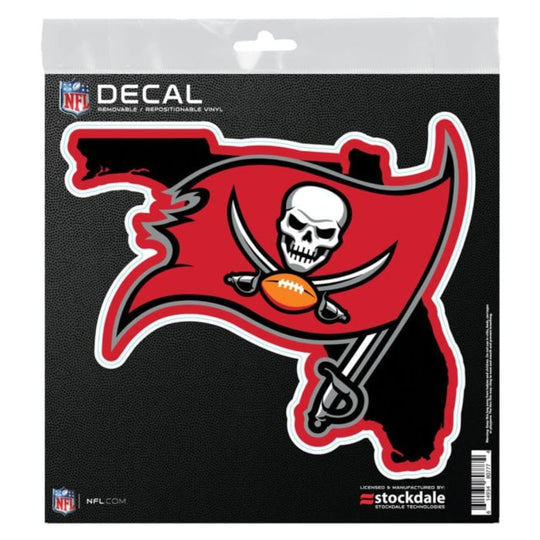 Tampa Bay Buccaneers 6" x 6" State Shaped All Surface Decal