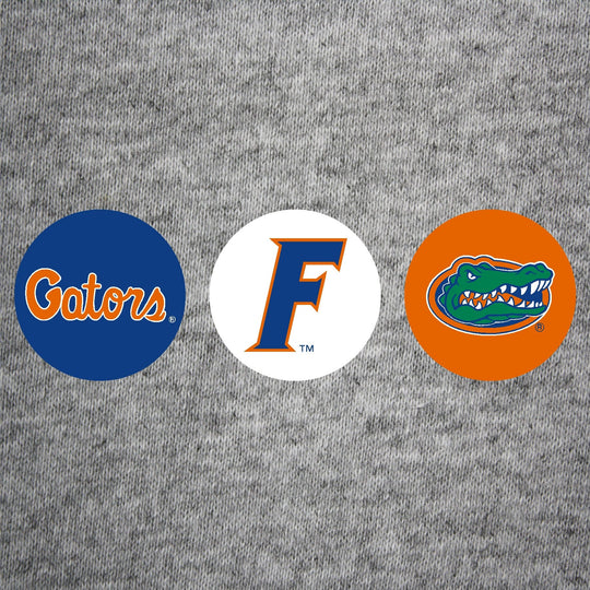 Florida Gators 3-Pack Gators, F, Primary Logo Mini Buttons