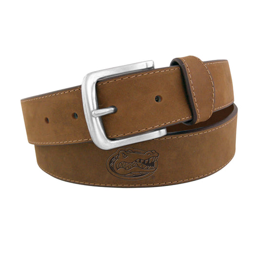 Florida Gators Crazyhorse Embossed Leather Belt