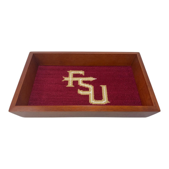 Florida State Seminoles Needlepoint Valet Tray