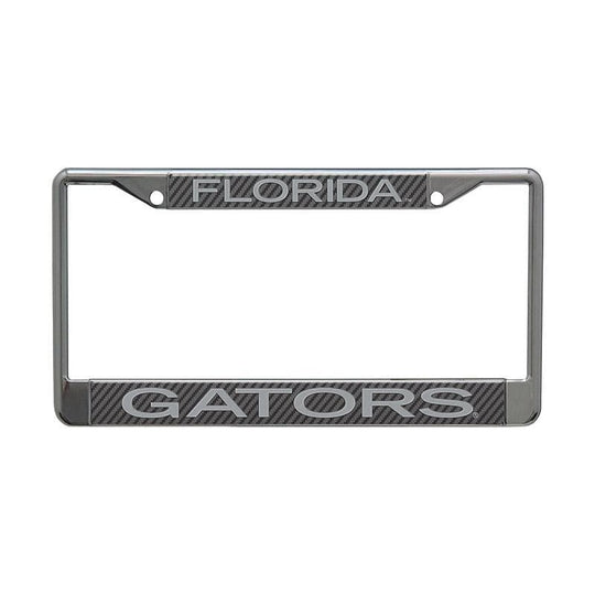 Florida Gators Team Name Carbon Back License Plate Frame